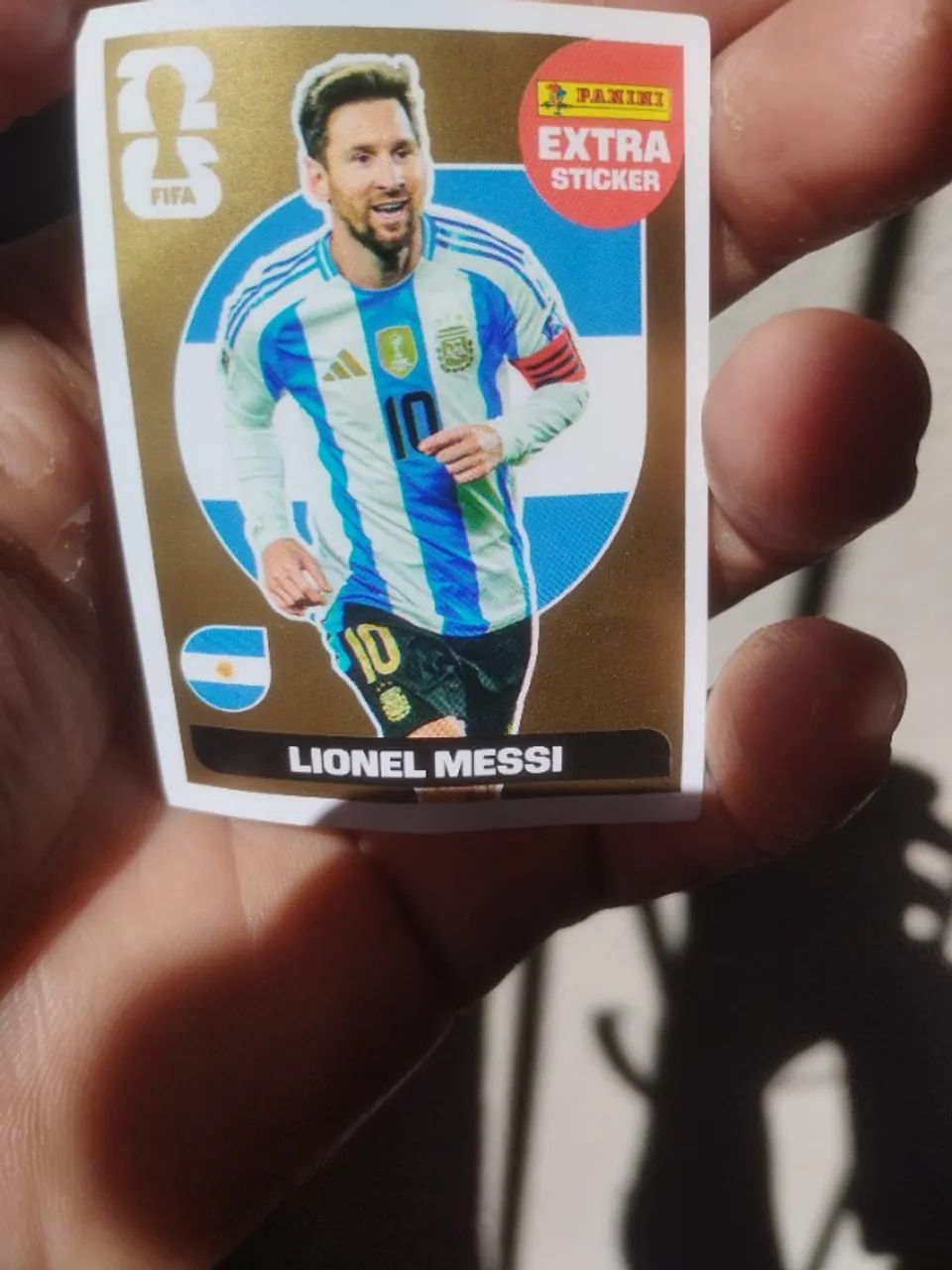 figurinha extra sticker GOLD MESSI 2026 - Foto 4