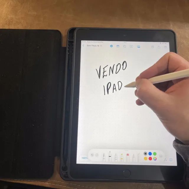iPad 6a Geração 128GB Wi-Fi + Chip (Cinza Espacial) c/ Apple Pencil - Foto 3