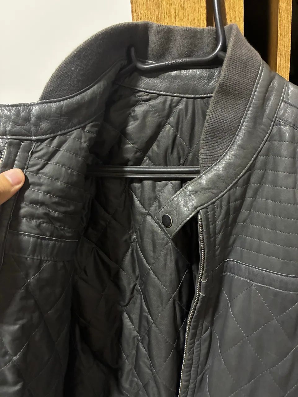 Jaqueta Diesel poliéster Cinza Bomber usada 
