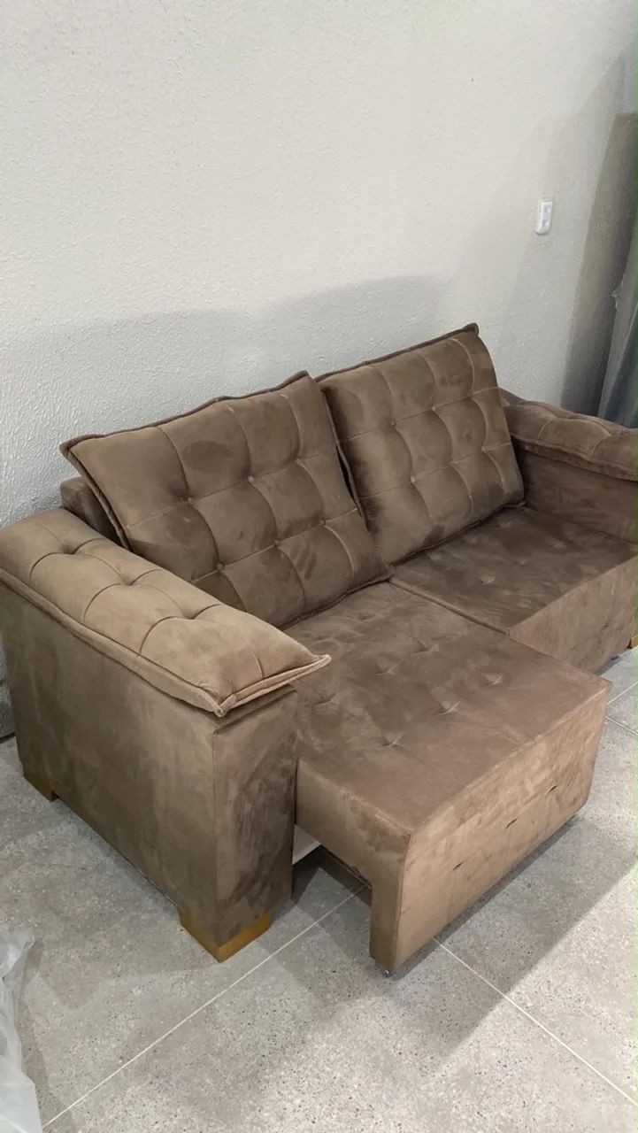 Sofá retrátil da fábrica pronta entrega  - Foto 2