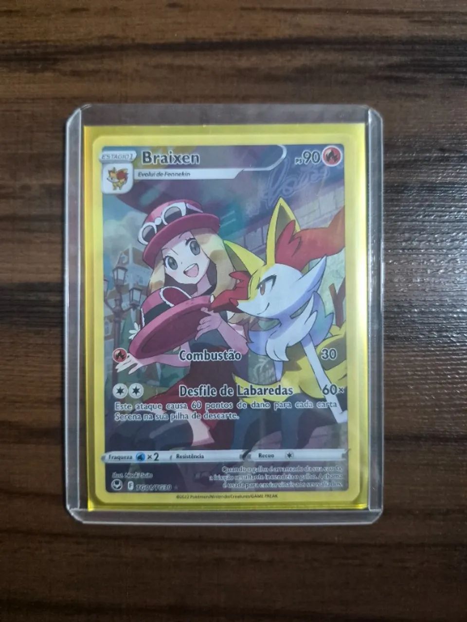 POKEMON TCG: Braixen (TG01/TG30) - Tempestade Prateada
