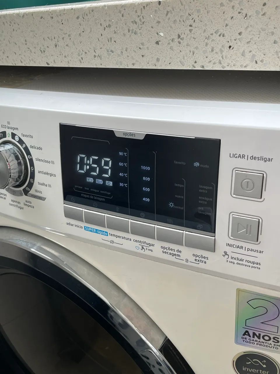 Lava e Seca Midea 10.2kg Inverter Smart 110V - usada, em ótimo estado!  - Foto 2