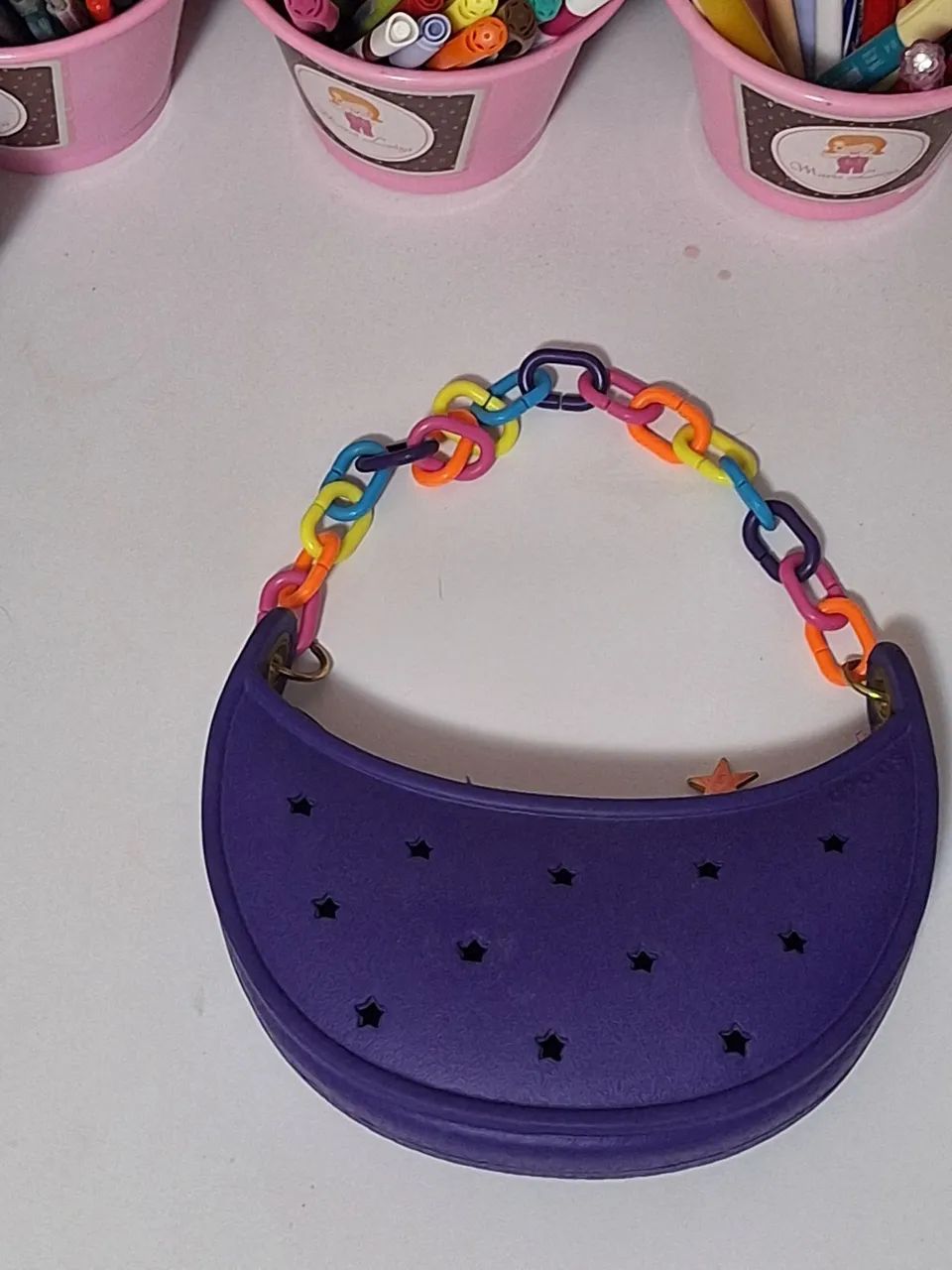 BOLSA CROCS ROXA INFANTIL ORIGINAL - Foto 2