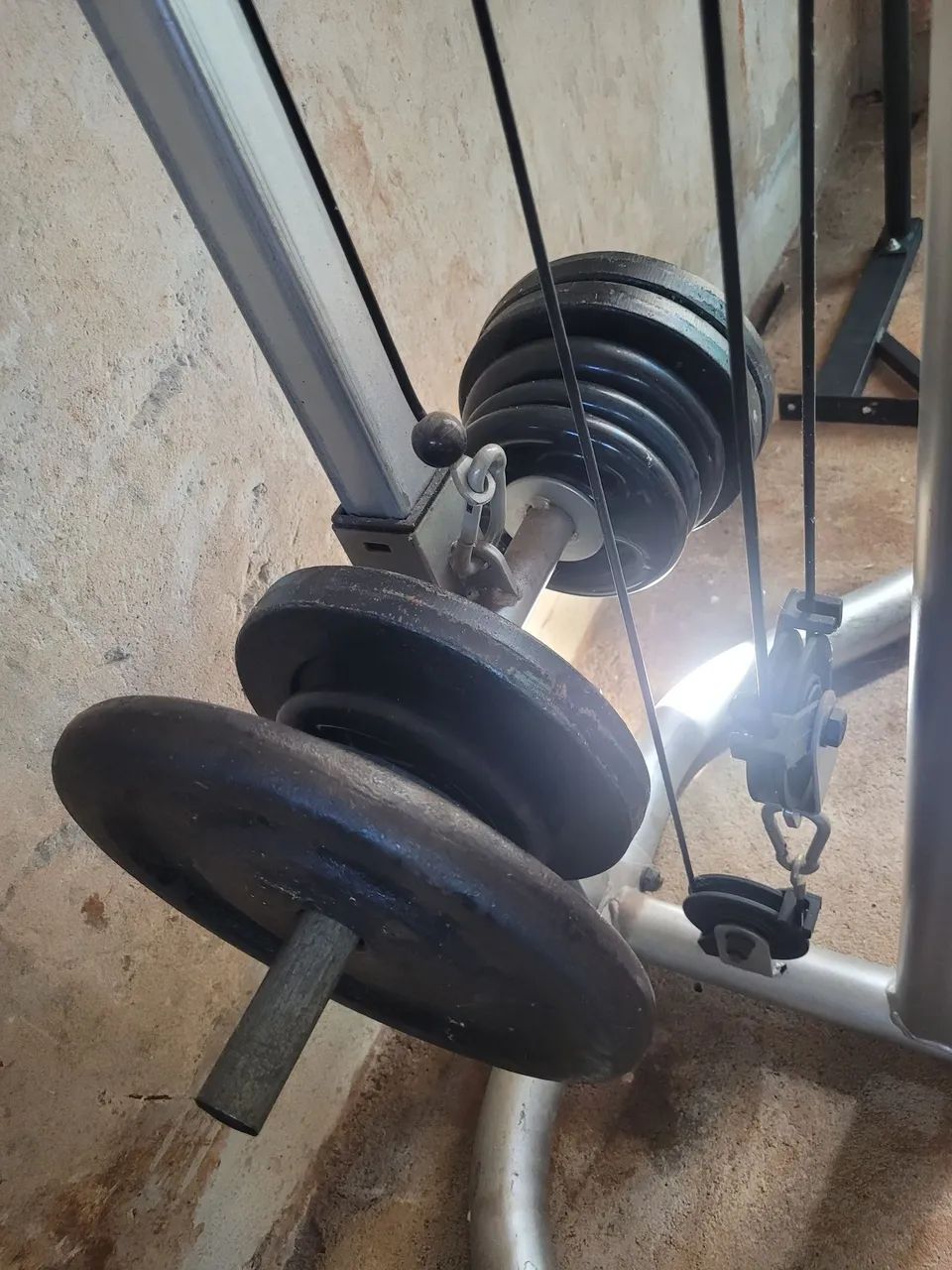 Estação de exercícios academia 