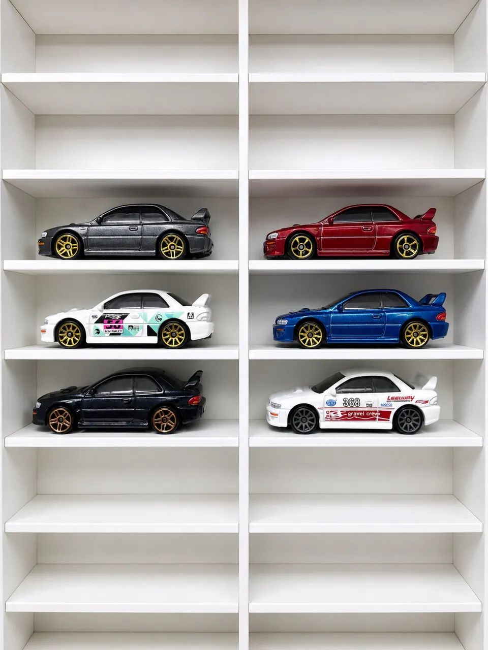 Hot Wheels Subaru Impreza STi Version (lote 6 miniaturas)