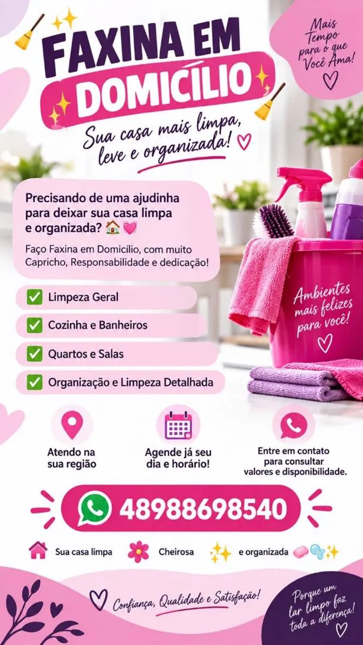 Faxina em Domicílio 