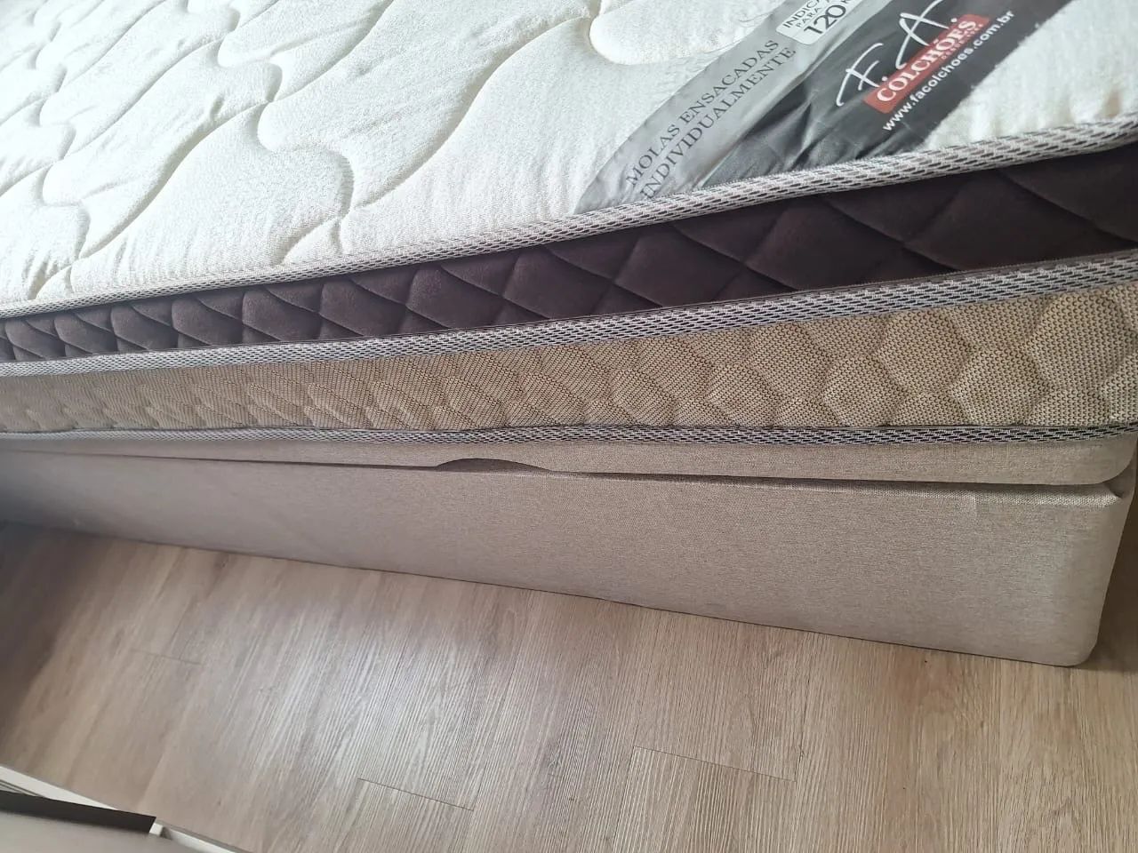 Cama viúva com Box baú e colchão - Foto 4