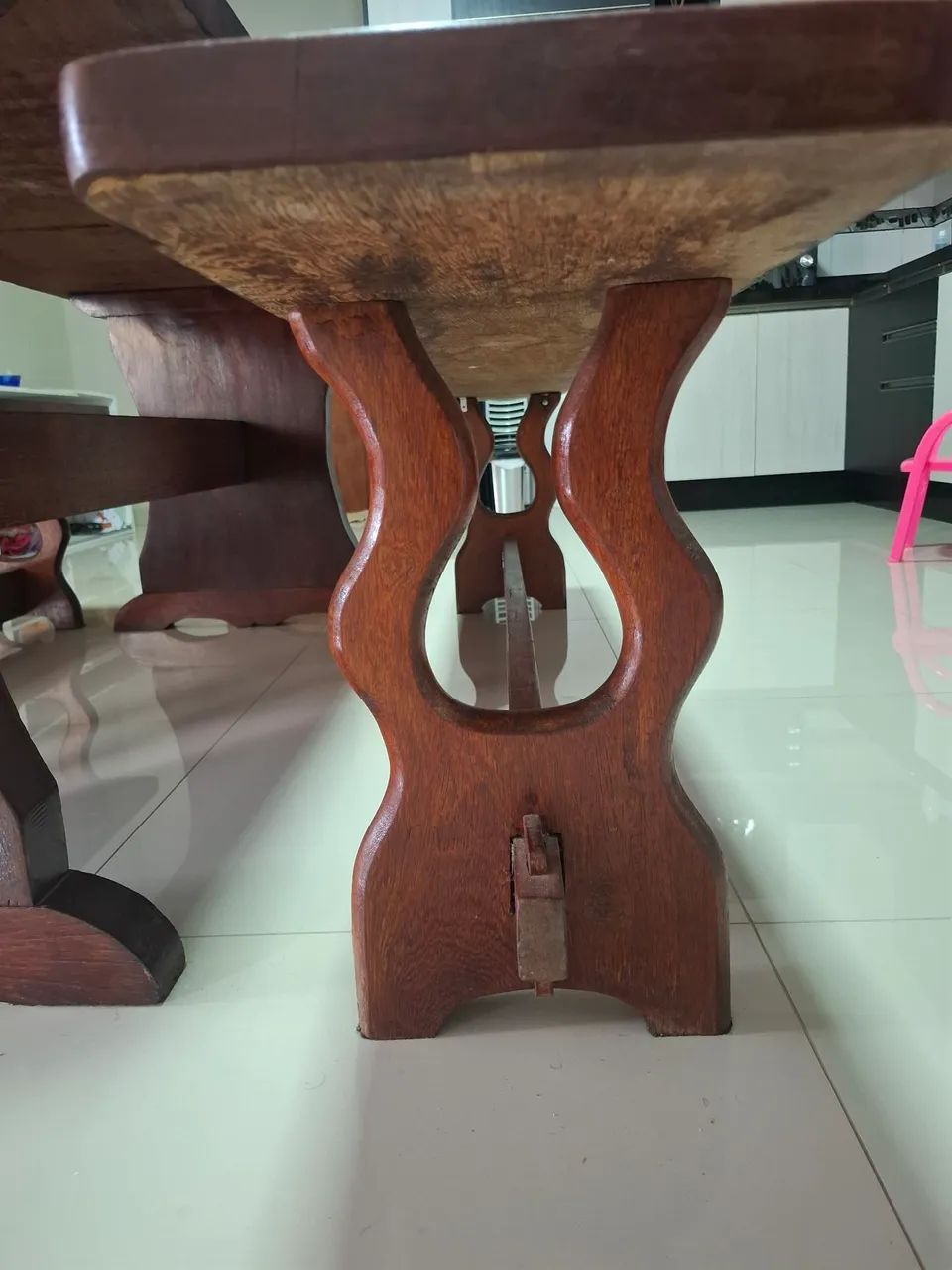Mesa De Madeira. Angelim Pedra. - Foto 4