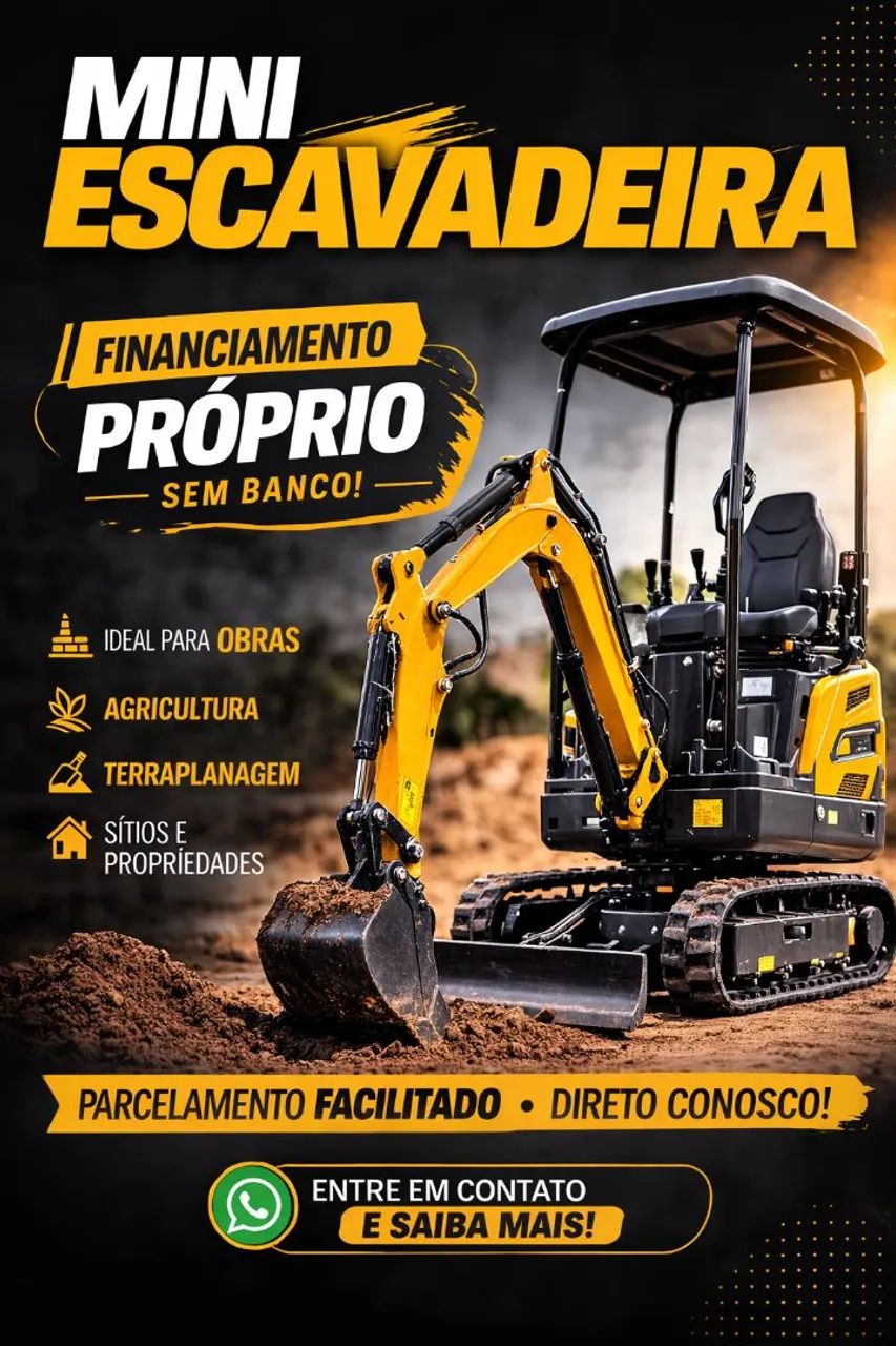 Financie sua Mini escavadeira 1 tonelada  - Foto 6