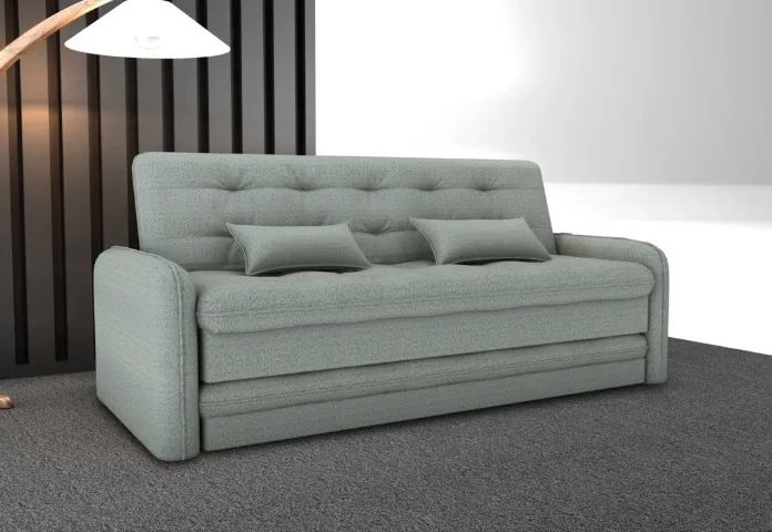 SOFÁ CAMA SANTORINI 200CM 3 LUGARES RECLINÁVEL COM CAMA AUXILIAR EM LINHO - Foto 2
