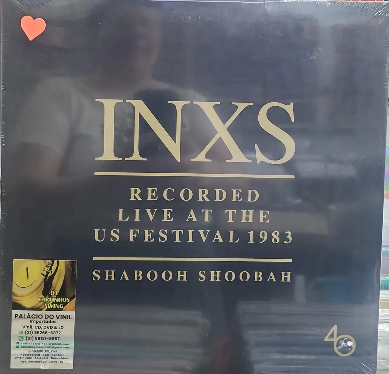 LP IMPORTADO INXS LACRADO - SHABOOH SHOOBAH - RECORDED LIVE AT THE