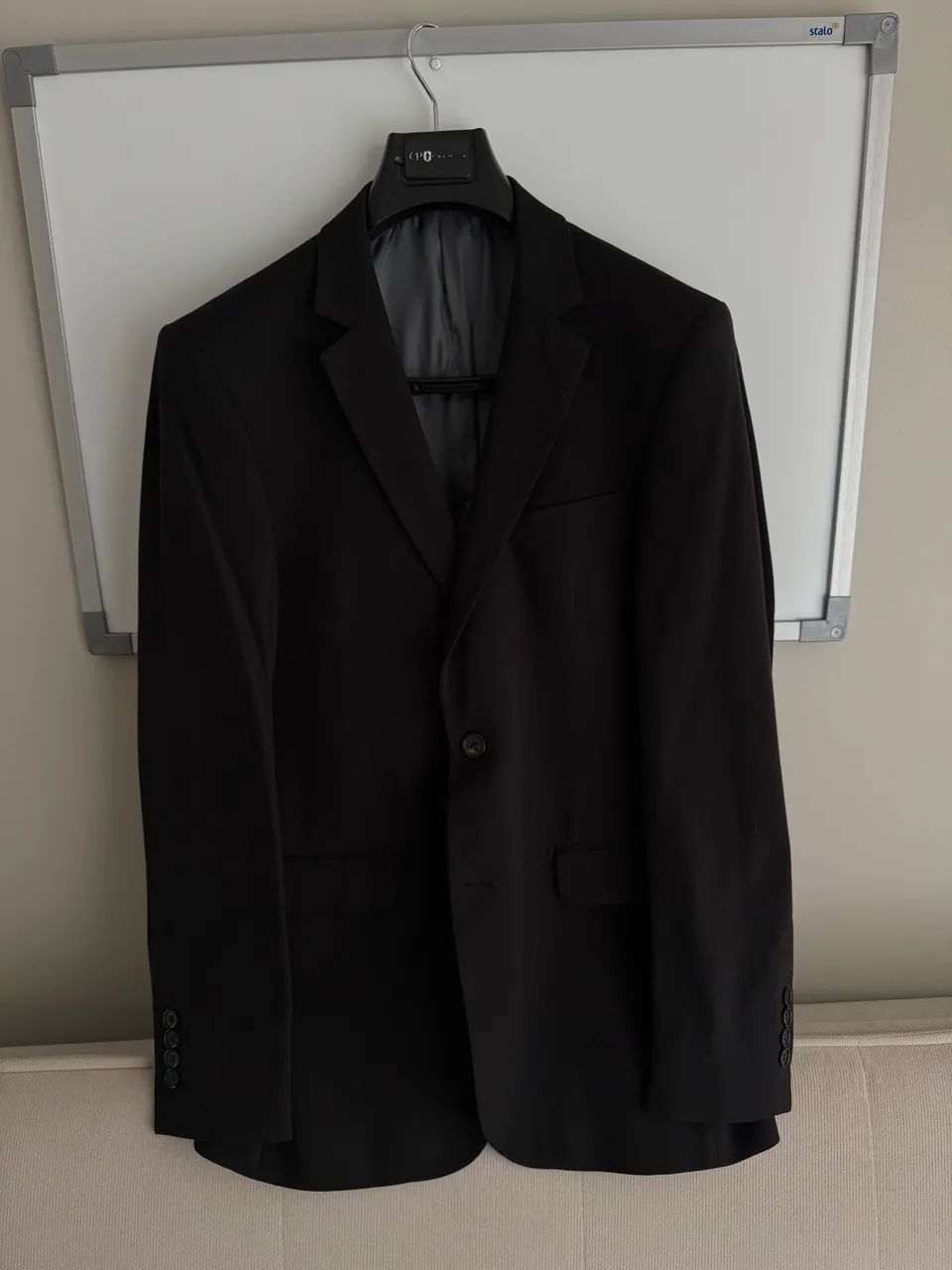Terno masculino preto Casa Prado Premium Calça 42 Blazer 48 - Foto 2