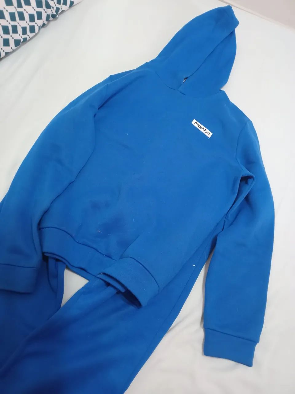 Conjunto de blusa e casaco quentinho - Foto 2