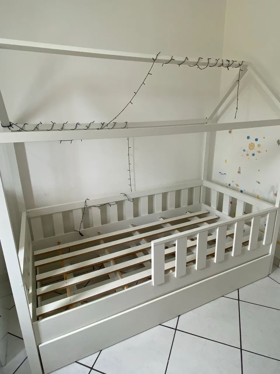 Cama Casinha Infantil Branca MDF