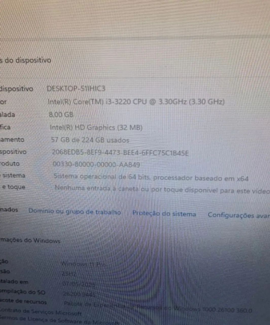 Computador i3-3220 8GB RAM - 240GB de SSD - Foto 3