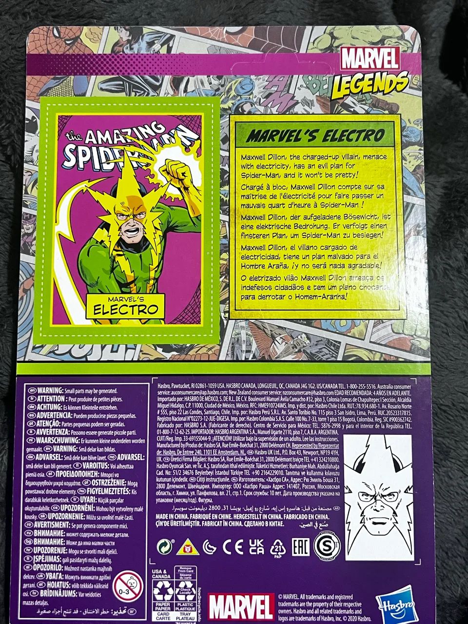 Figura Electro da Marvel retrô 3.75 SpiderMan  - Foto 2