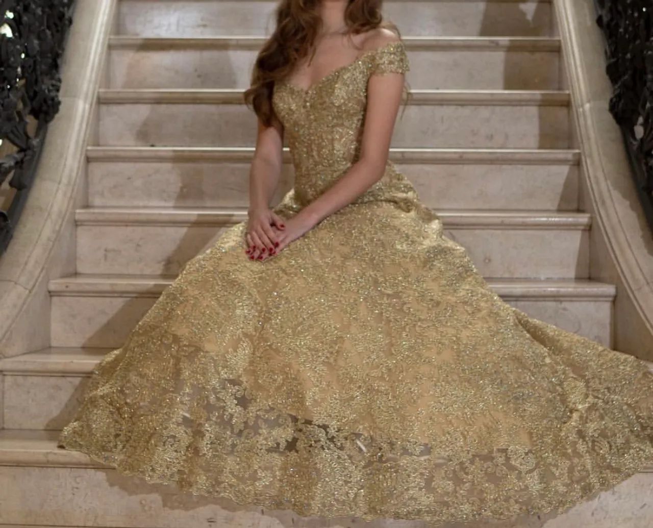 Vestido Dourado Sherri Hill - Foto 2