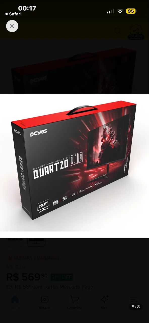 Monitor gamer 75Hz Full HD