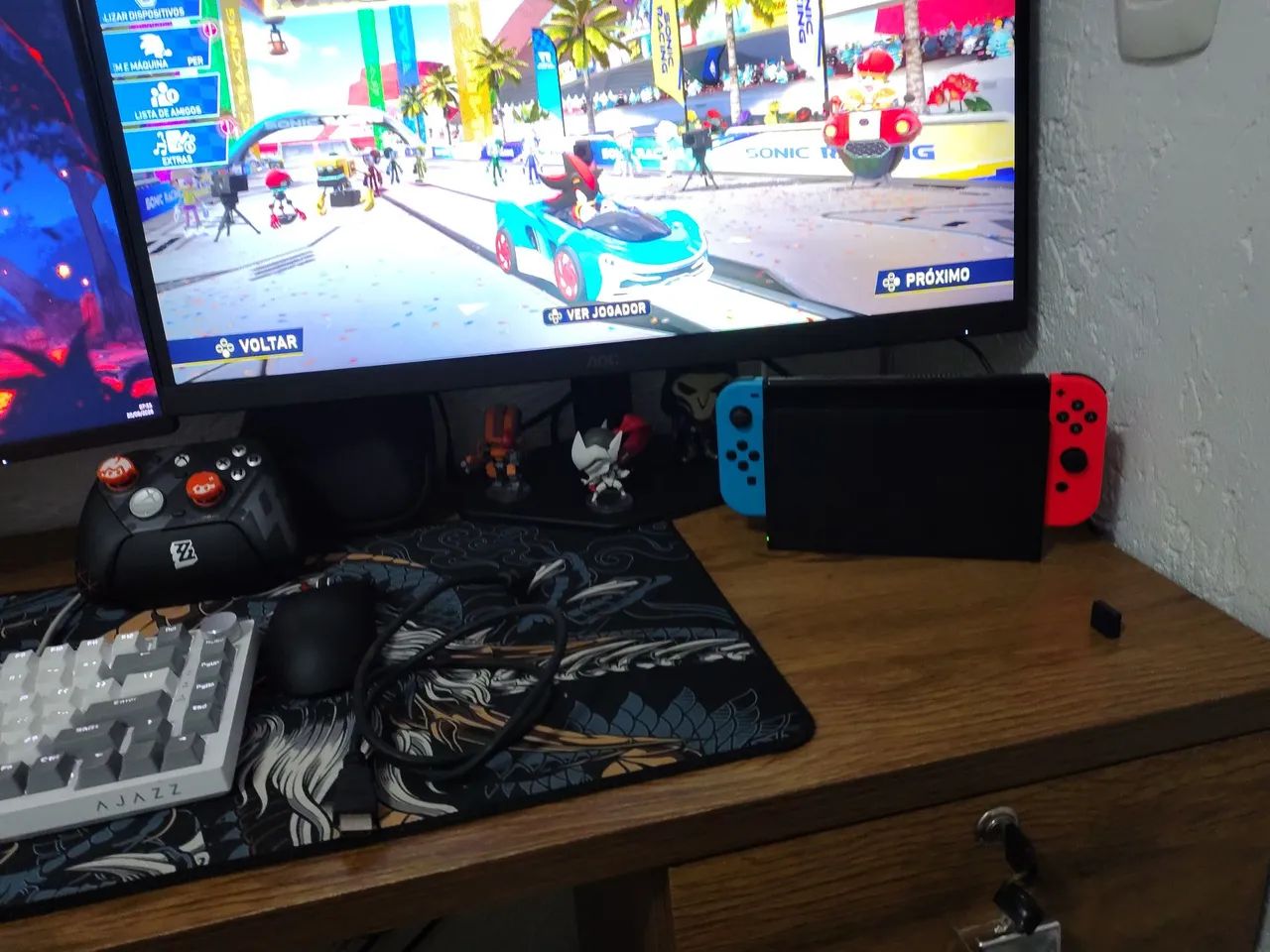 Nintendo Switch OLED Desbloqueado + 64GB + GameSir Nova Lite  - Foto 4