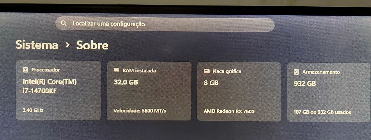 PC Gamer / Workstation i7 14700KF / Z790 Wi-Fi / 32GB DDR5 / NVMe