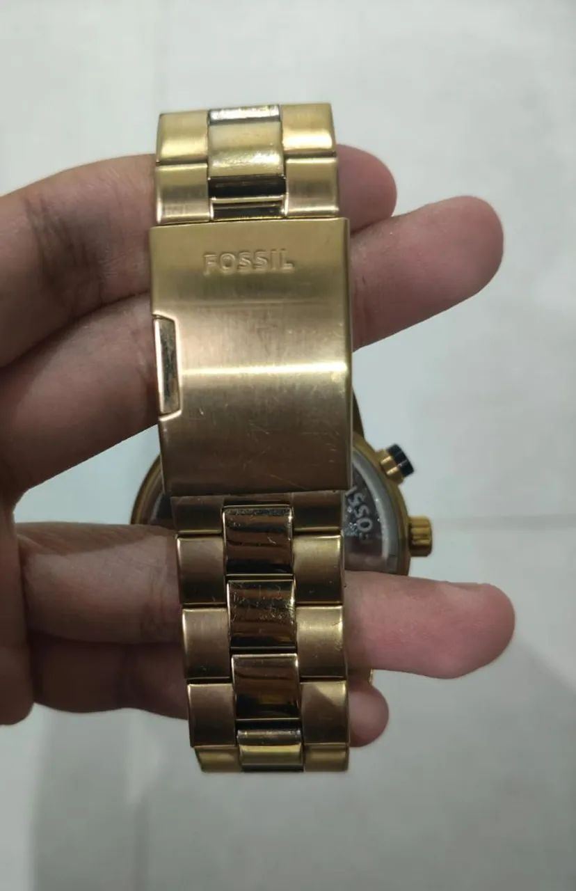 Relógio Fossil dourado - Foto 3