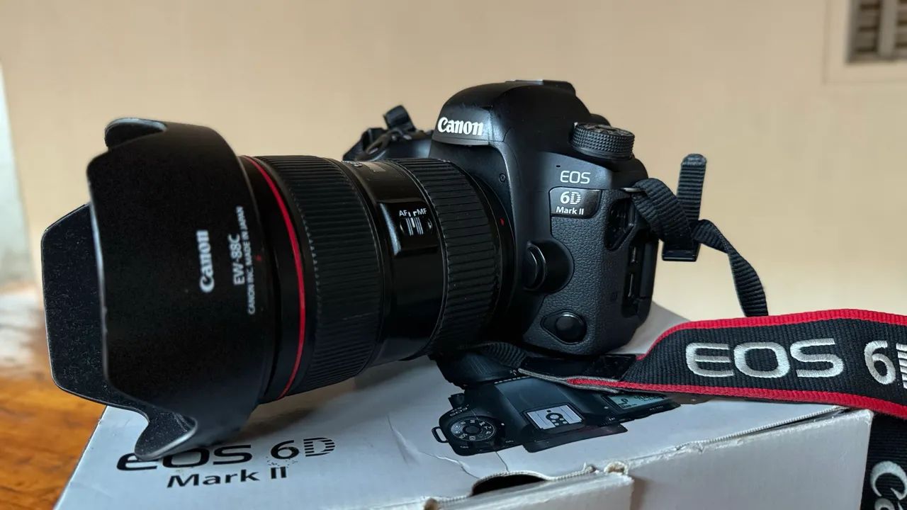 Câmera Cânon 6D make II + lente 85mm - Foto 6