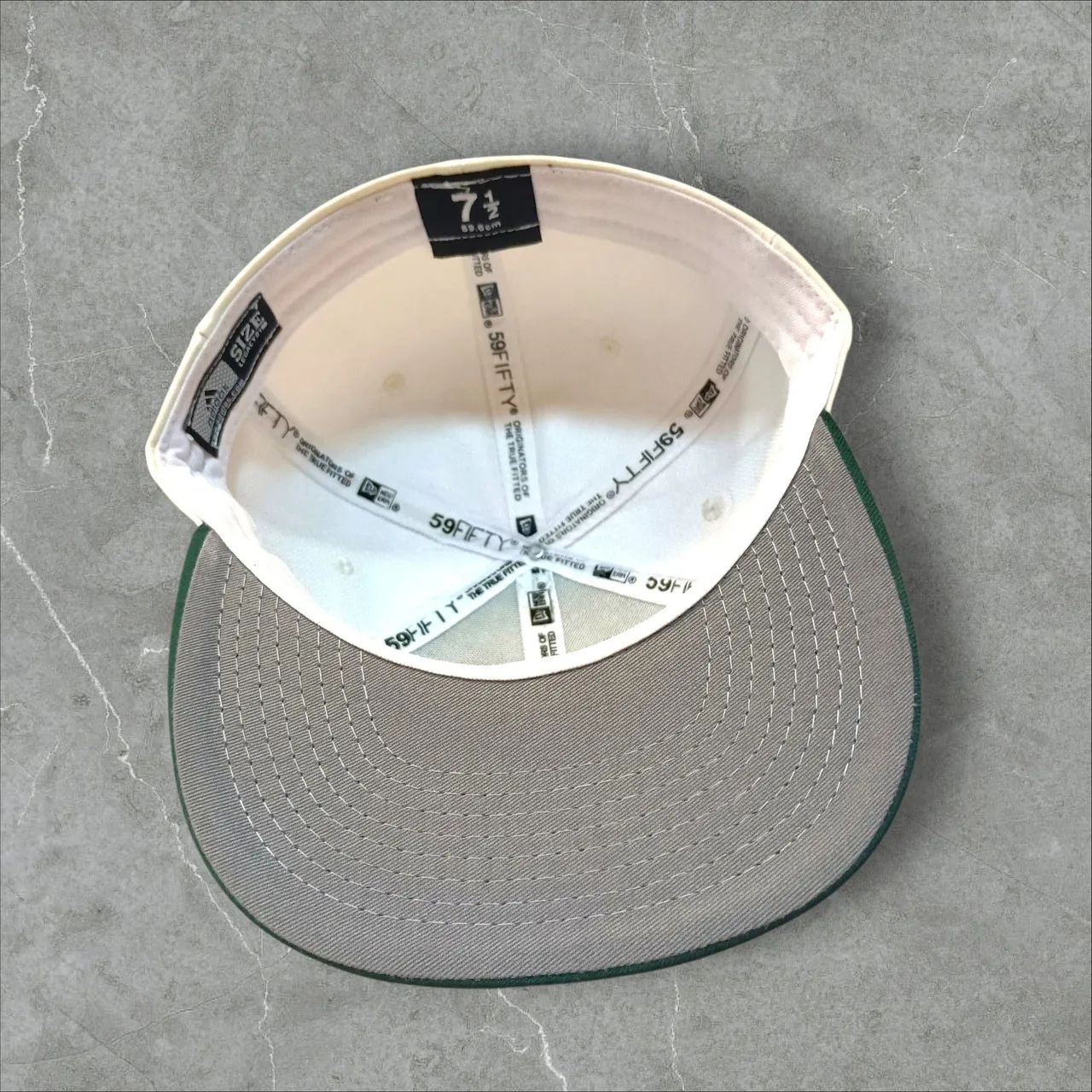 boné adidas 59fifty aba reta verde off-white - Foto 4