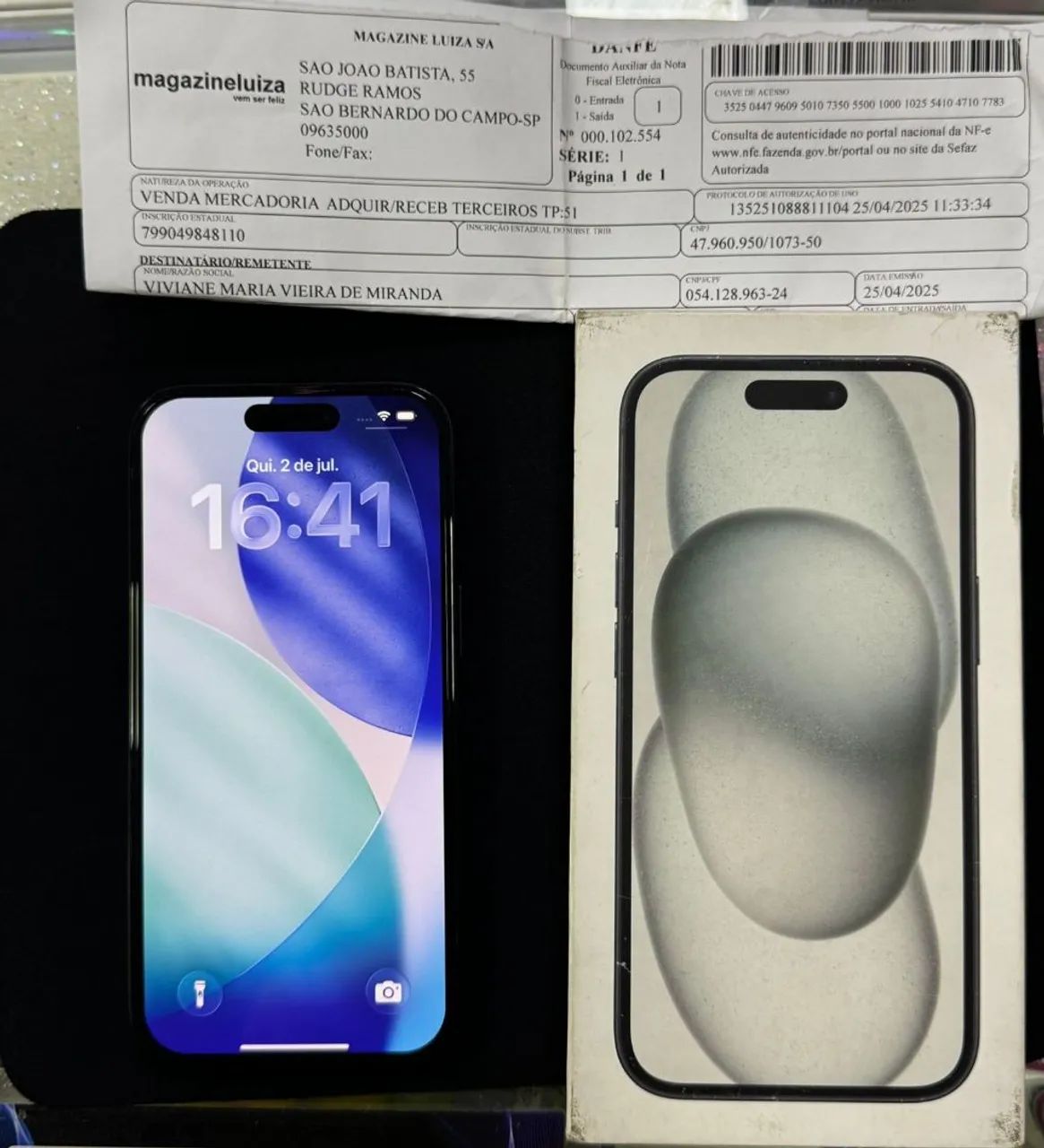 Iphone 15 256 gb com garantia !