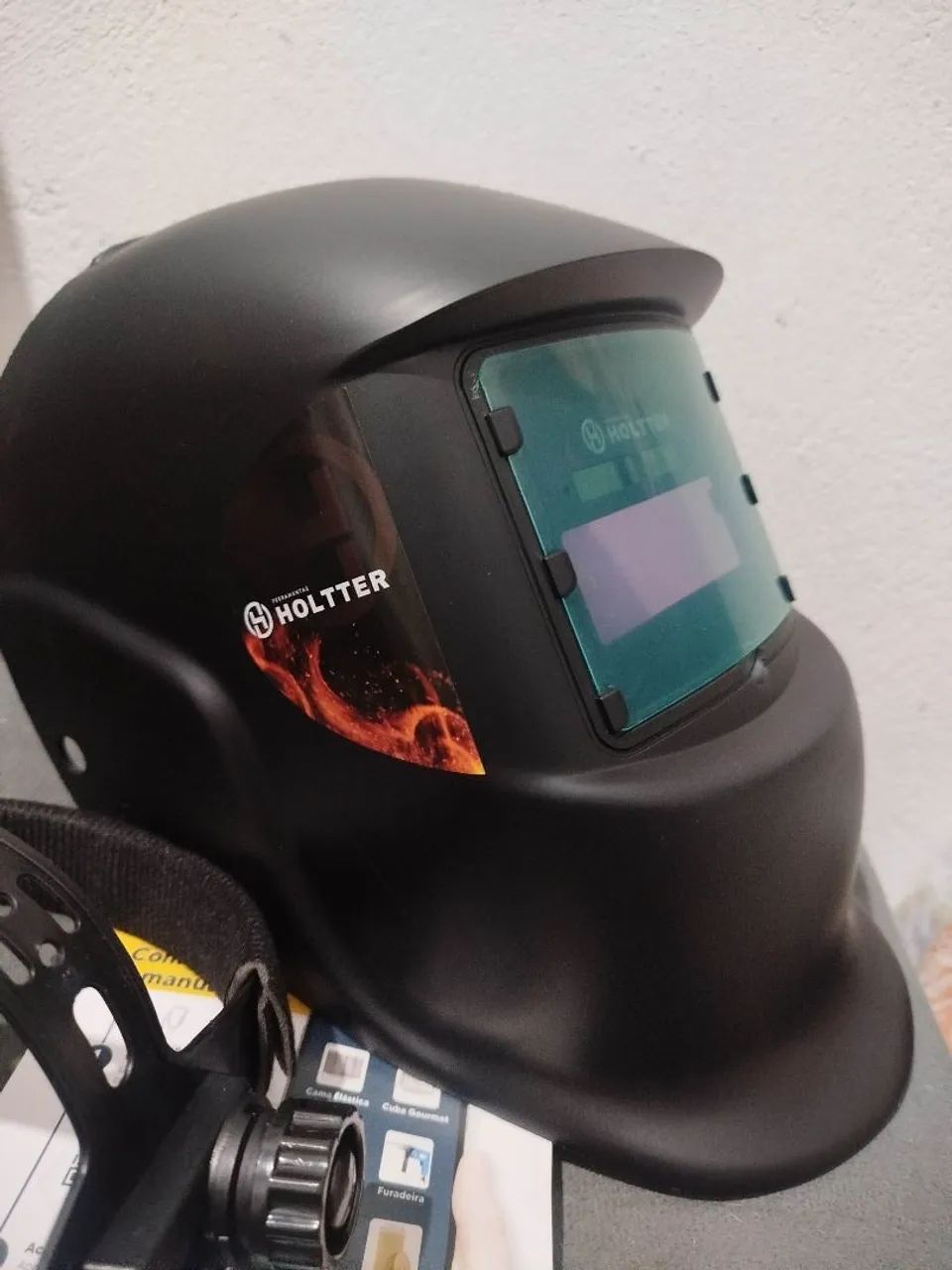 Capacete para solda automático
