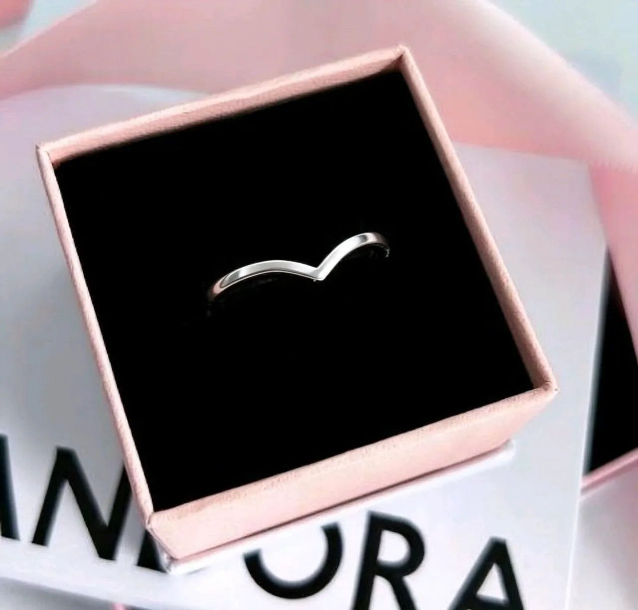Anel Chevron Pandora Original 