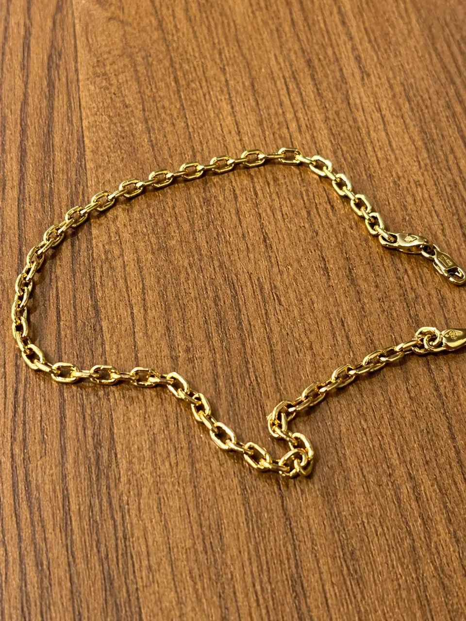 Pulseira de ouro 18k 5 mm 25cm com 2.5 gramas 