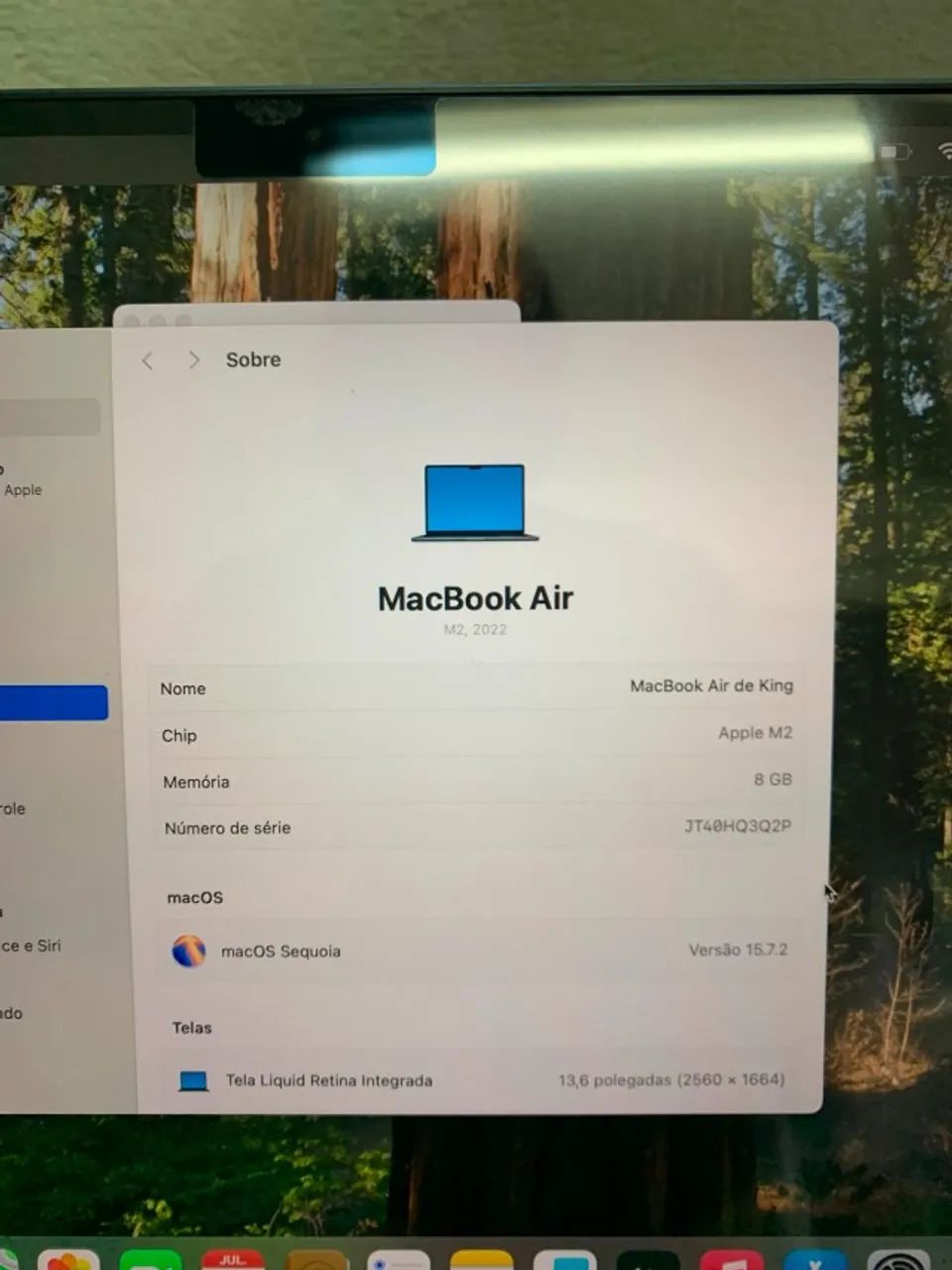 Macbook Air M2 2022 Modelo A2681- Perfeito - Foto 4