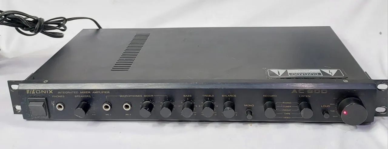 Amplificador e mixer Onix mod Ac 800 -gradiente-Pioneer-polyvox-Sansui-