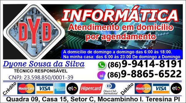 Serviços de Informática a Domicílio. E Impressoras, conserto, recarga, limpeza e venda - Foto 2