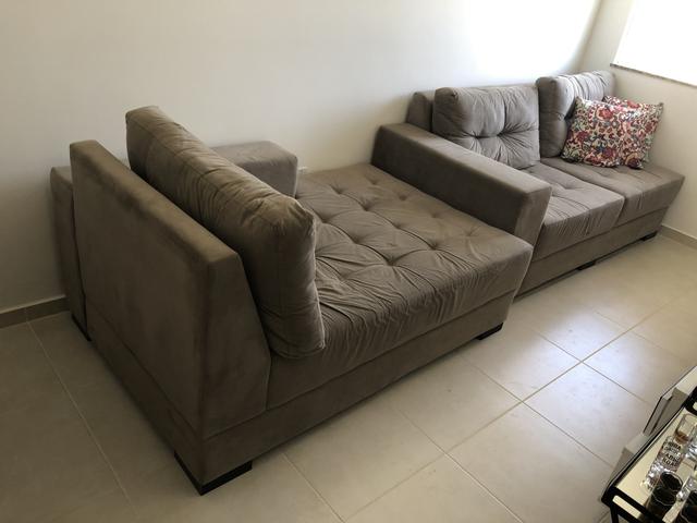 Sofá 3 lugares com chaise - Decore - Foto 2
