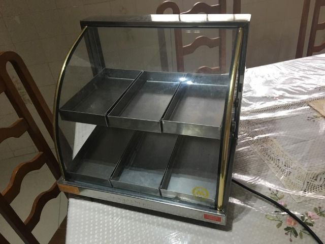 Estufa para Salgados Dupla 6 Bandejas, seminova.