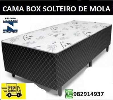 Oferta Imperdivel!!Cama Box Solteiro em Molas +Frete Gratis Nova!!