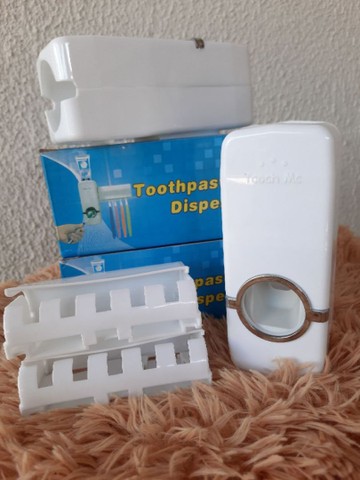 Dispenser Aplicador Creme Dental Pasta Dente Suporte Escovas