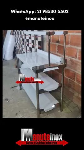 Mesa inoxidável industrial cozinhas - Foto 2