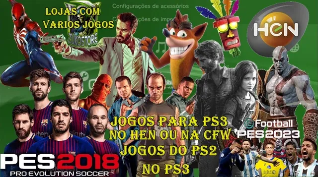 como baixar jogos de PS2 no ps3 0800 HEN e CFW 