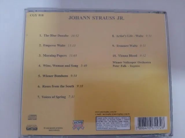 CD Johann Strauss Jr. (1825 - 1899) - Classic Galery Valsas - Foto 2