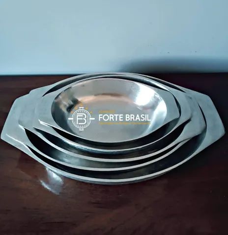 Jogo de travessa em alumínio batido grosso  - Foto 2