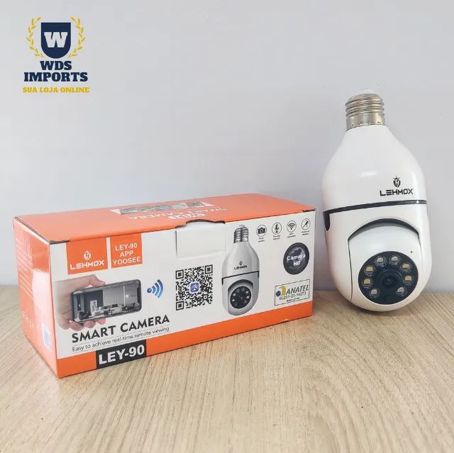 Câmera Segurança Lâmpada Smart Wifi