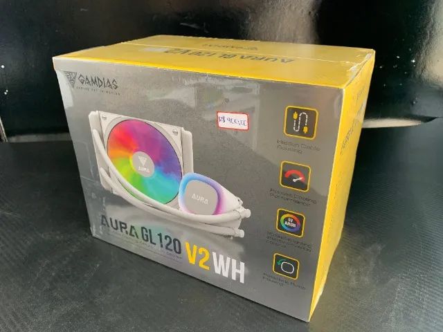 Water Cooler Gamdias Aura GL 120 V2 ARGB Branco - Para Intel/AMD - Foto 4