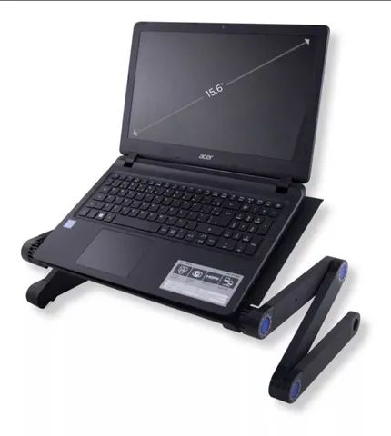Mesa Articulada Para Notebook Com Mousepad - Preto
