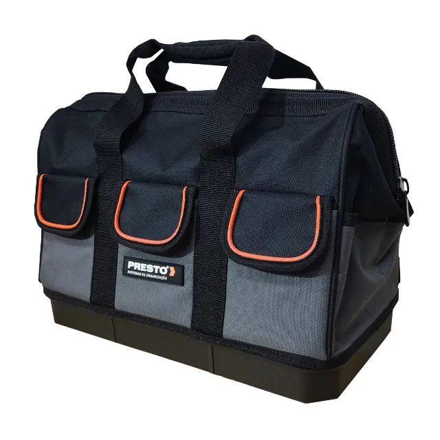 Bolsa De Ferramentas 15" Fundo Rígido 20 Bolsos Presto 96033 - Foto 2