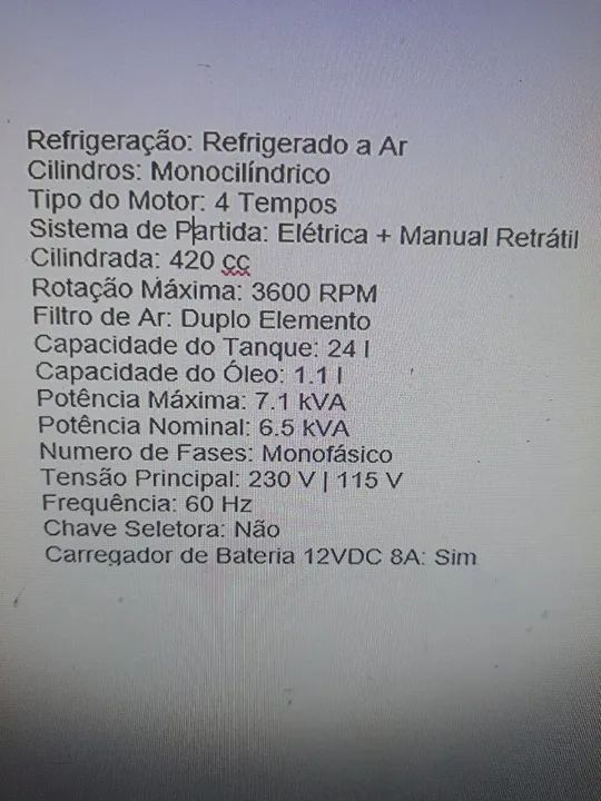 GERADOR TOYAMA TG 8000 - Foto 6