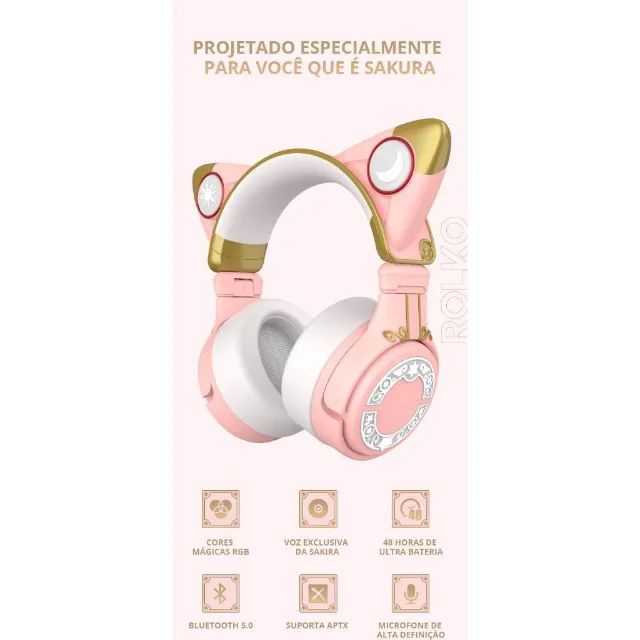 YOWU Headphone Colecionador Sakura Card Captors Bluetooth (Edição Limitada Exclusiva) - Foto 3
