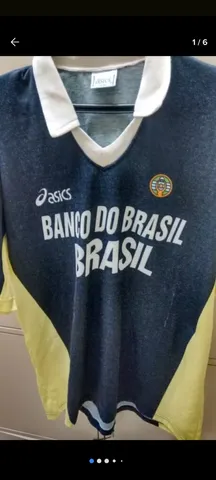 Camisa Volei anos 90 rarissima Asics/Banco do Brasil