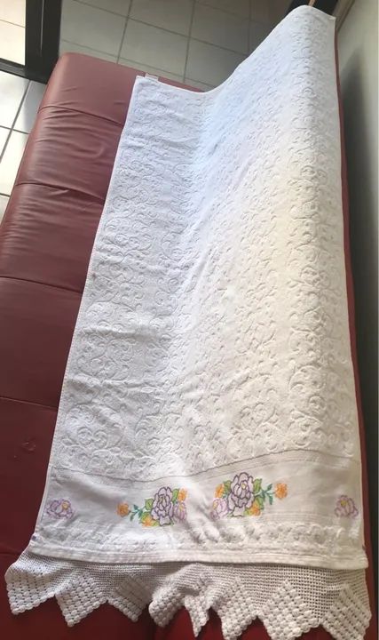 Conjunto de toalhas bordadas - Foto 5